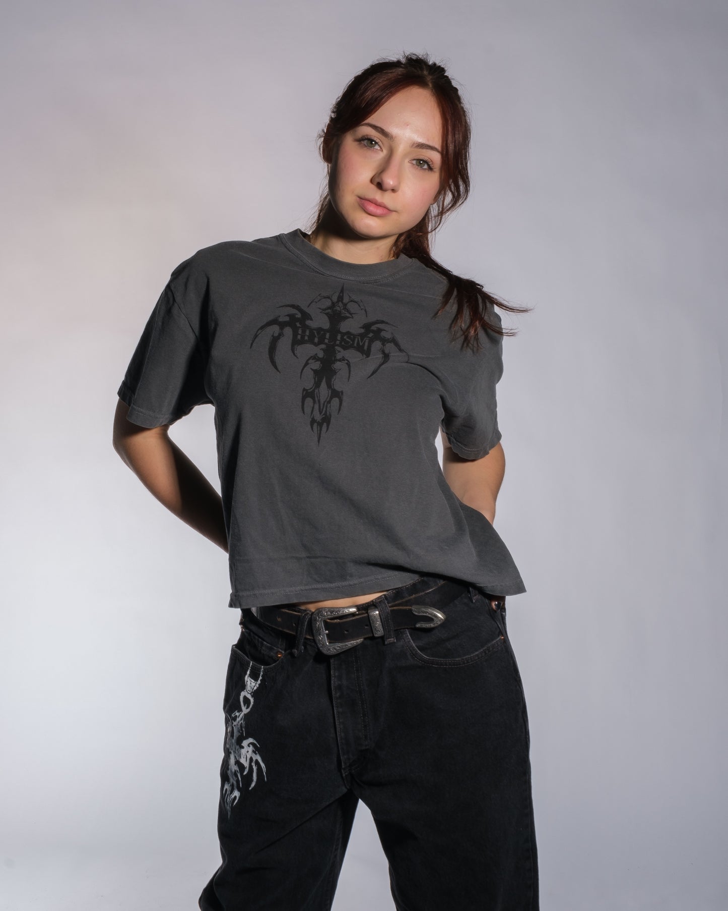 Cursed Pendant Grey T-Shirt