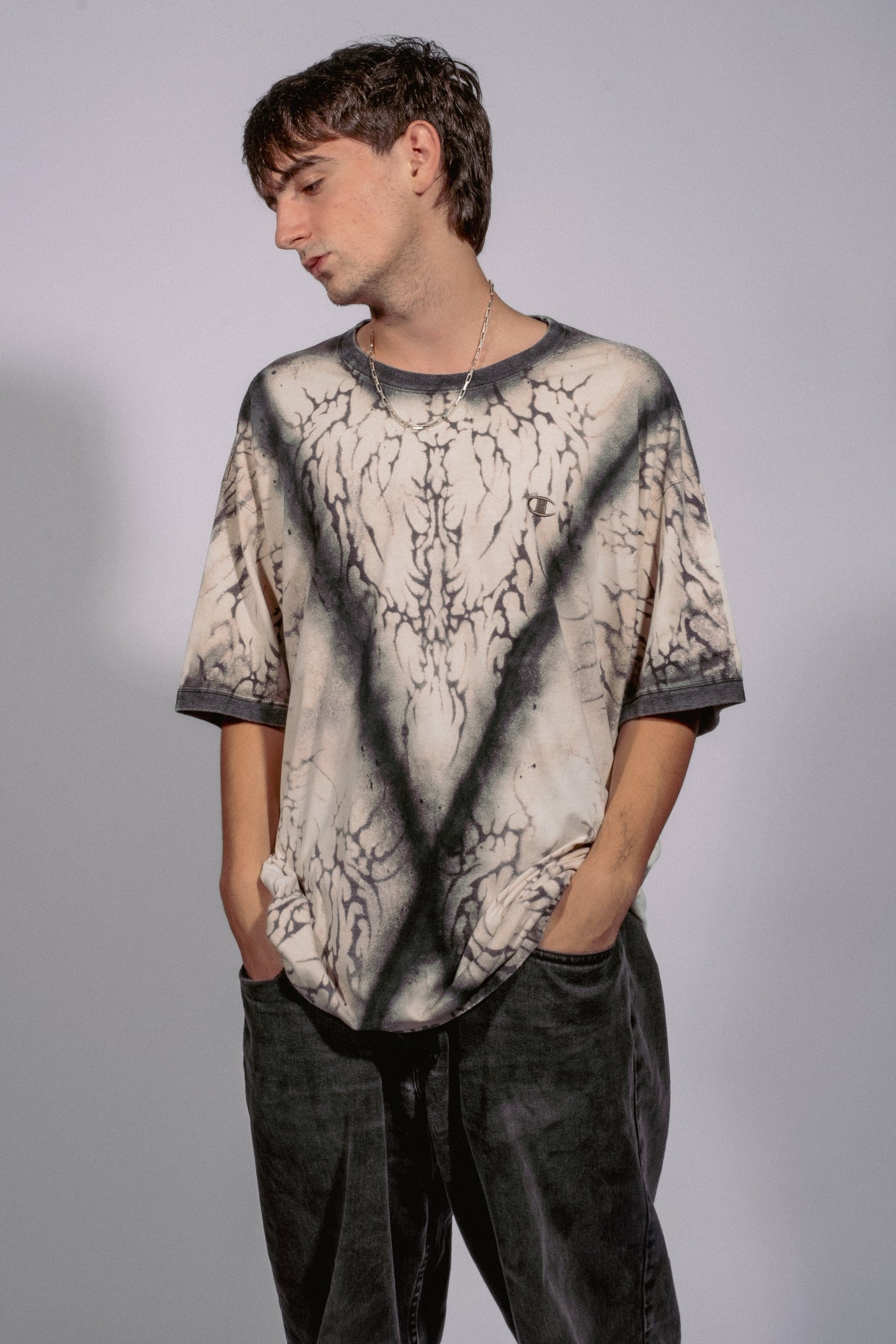 Cursed Pendant Patterned T-Shirt