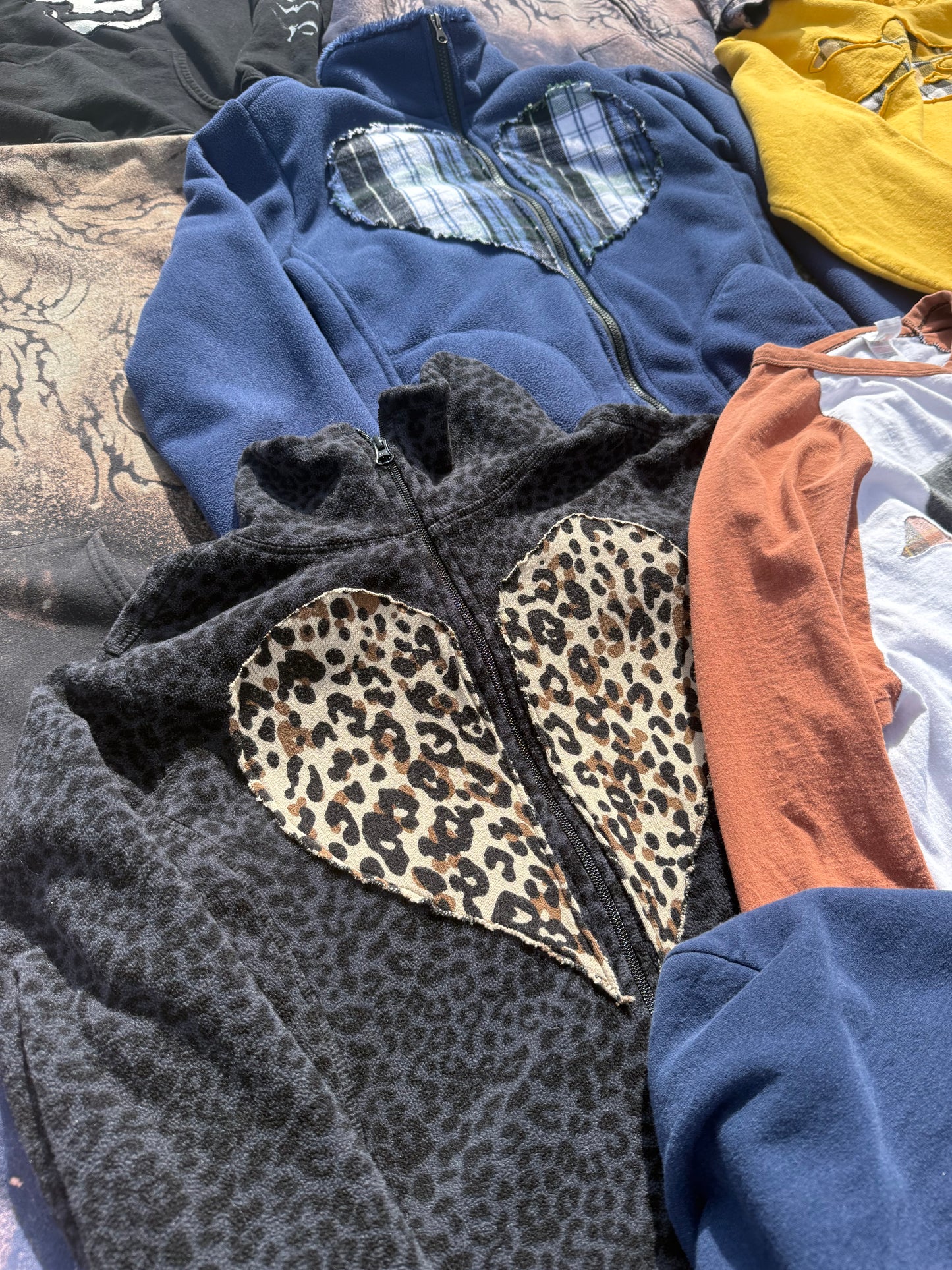 Camo Heart Fur Zip-up