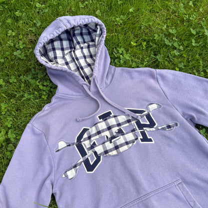 Purple GAP Plaid Skull Hoodie