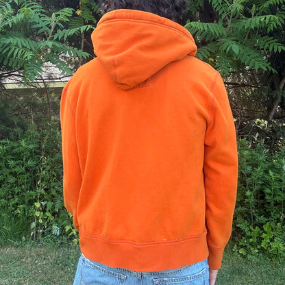 Orange & Blue Plaid Zip Up