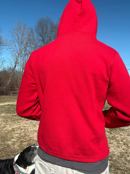Red Plaid Skull Hoodie