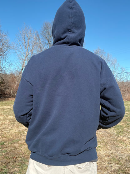 Blue Plaid Skull Hoodie