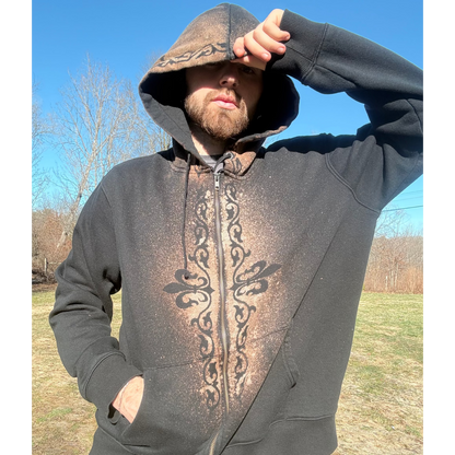 Hylism Black Fluer Zip-Up