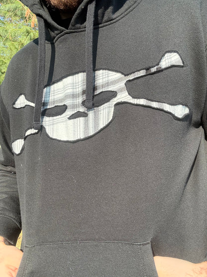 White Plaid Hoodie