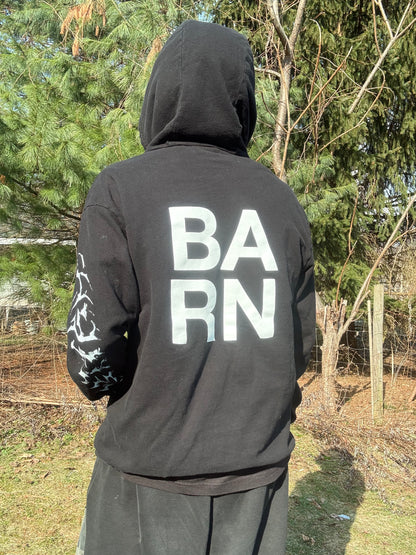 Hylism White Skull Hoodie