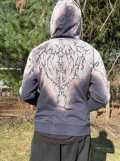Hylism Dark Blue Camo Zip-Up