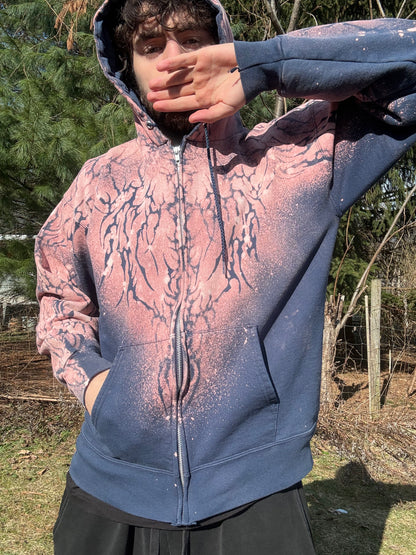 Hylism Camo RedBlue Zip-Up