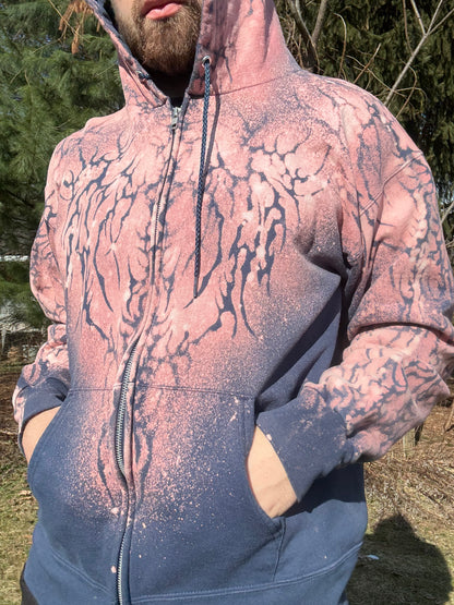 Hylism Camo RedBlue Zip-Up