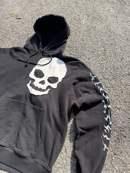 Hylism White Skull Hoodie