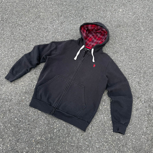 Red Polo Plaid Hoodie