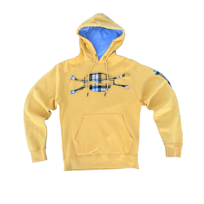 Yellow Plaid Skull Hoodie
