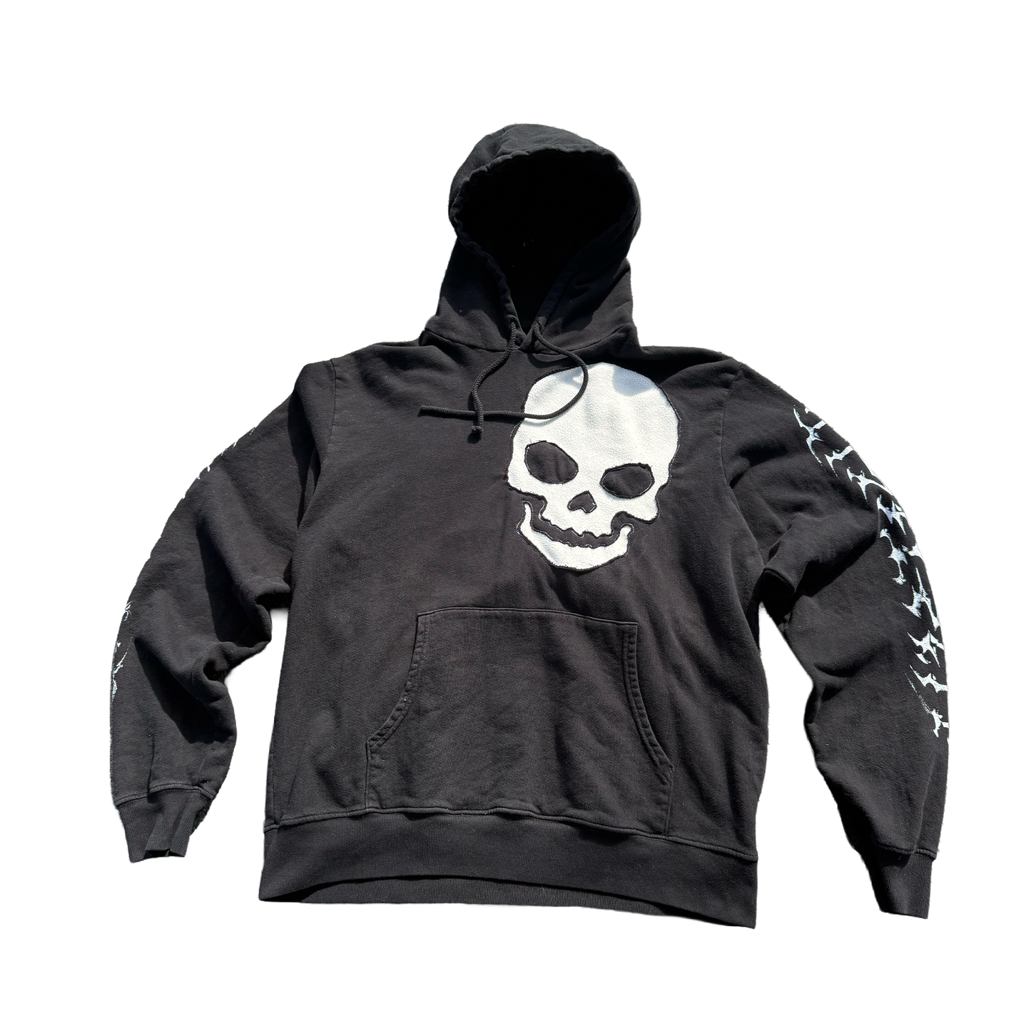 Hylism White Skull Hoodie