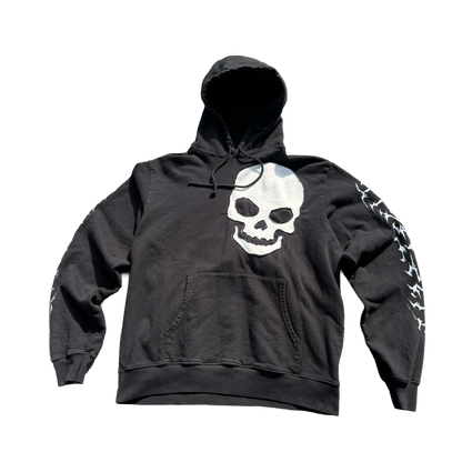 Hylism White Skull Hoodie