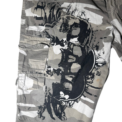 Winter Camo Skull Shorts