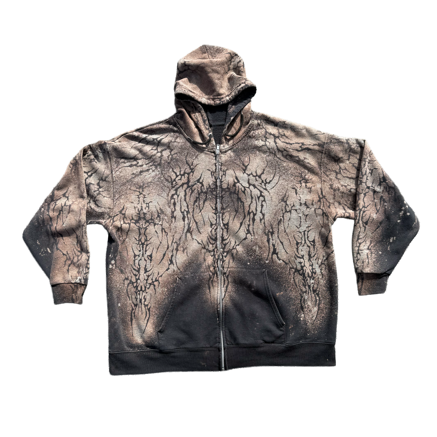 Oversized Hylism Camo Zip-Up